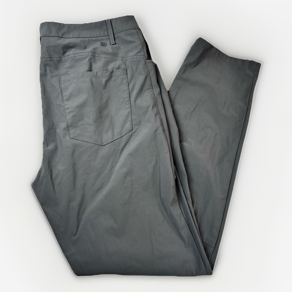 all in motion mens golf pants Performance Gray 36x32 Active Athleisure Mid rise